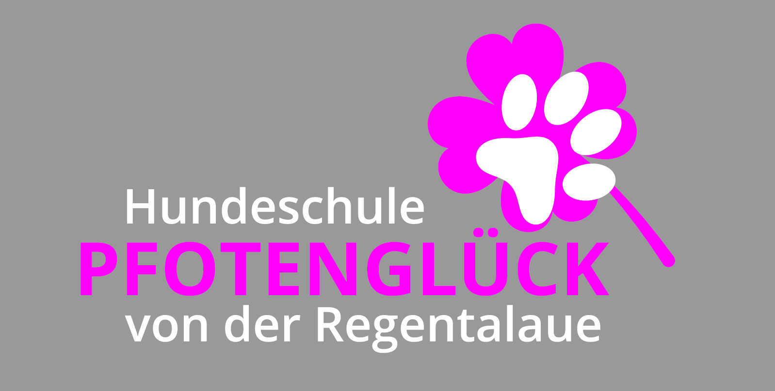 Dieses Bild zeigt das Logo des Unternehmens Hundeschule Pfotenglück von der Regentalaue